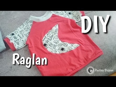 T-shirt z rękawami raglanowymi - DIY | Raglan sleeve DIY
