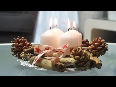 Świecznik adwentowy - świąteczne DIY #1