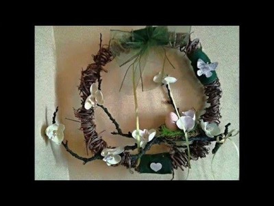 DIY jak zrobić wiosenne dekoracje wianek na wiosne i Wielkanoc ,Easter decoration