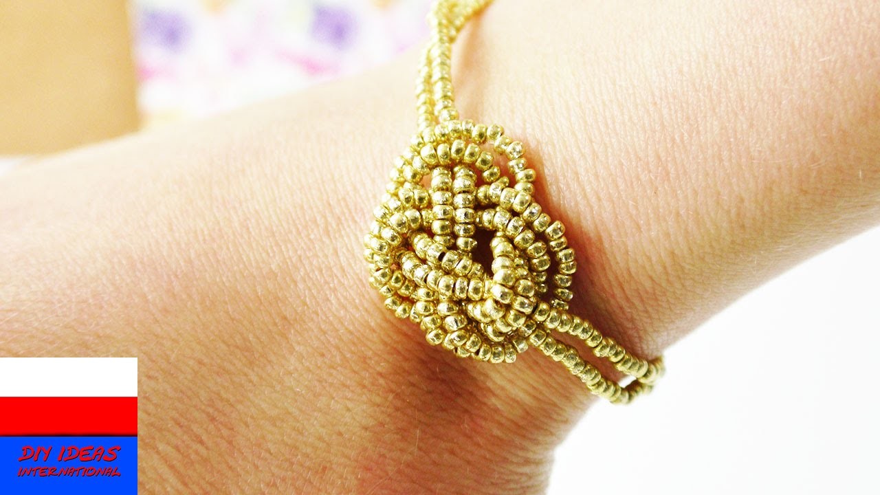 Barnsoletka DIY | biżuteria na lato | złota bransoletka w stylu Ethno, Indie, Boho & Coachella