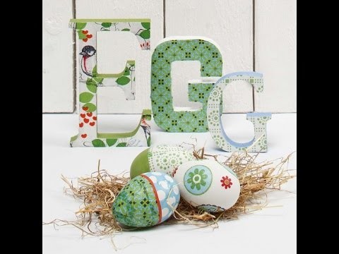Wielkanocne dekoracje decoupage - tutorial DIY
