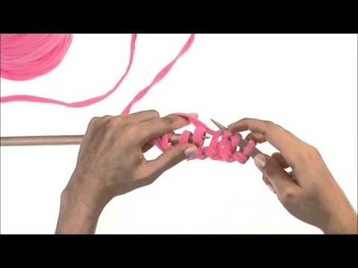 Bobbiny - oczka prawe na drutach.how to knit stitches