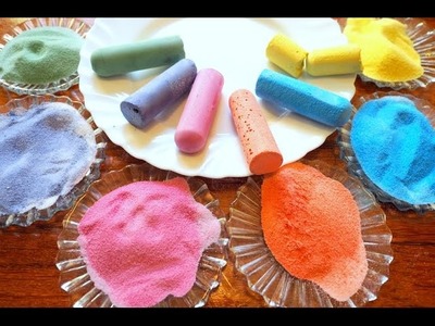 Jak zabarwić sól? Zabawa dla dzieci.barwienie soli. DIY dla dzieci.  how to make colored salt sand
