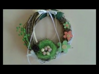 DIY jak zrobić wianek na Wielkanoc, wiosenne dekoracje
