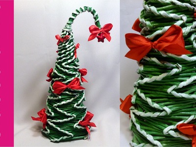 Choinka ZYGZAK z papierowej wikliny (Christmas tree, paper wicker)