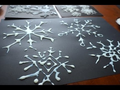 Śnieżynka z cukru. prace plastyczne zima.Snowflake. DIY. Craft for kids