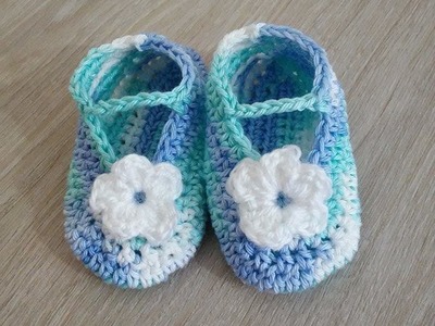 No 18# buciki na szydełku 3-6 miesięcy - shoes on the crochet 3-6 months