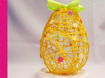 Jajko z włóczki (Yarn Easter Eggs, DIY)