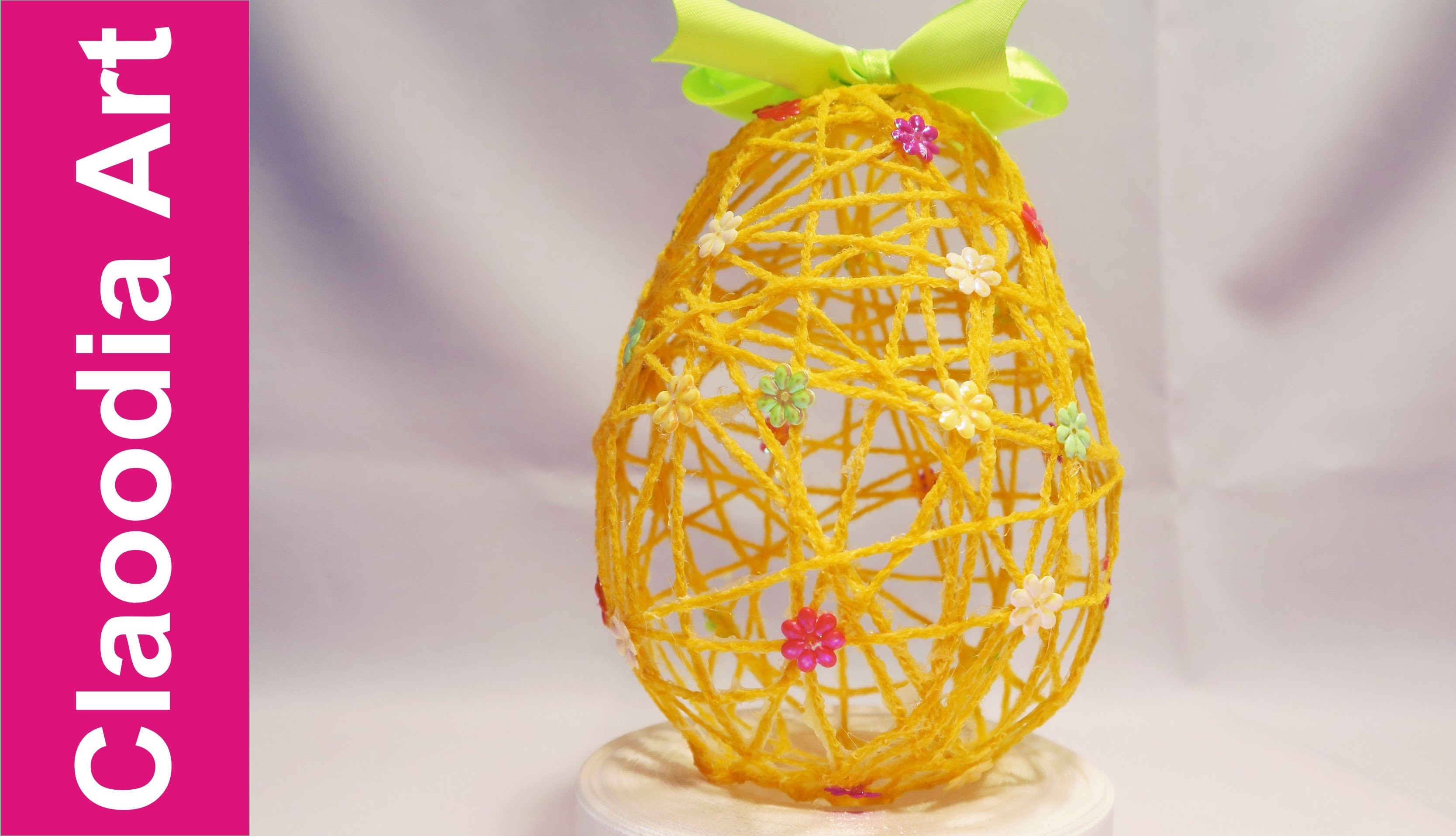 Jajko z włóczki (Yarn Easter Eggs, DIY)