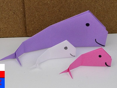 DIY International | wieloryby z origami | składamy wieloryba z papieru | łatwy tutorial origami