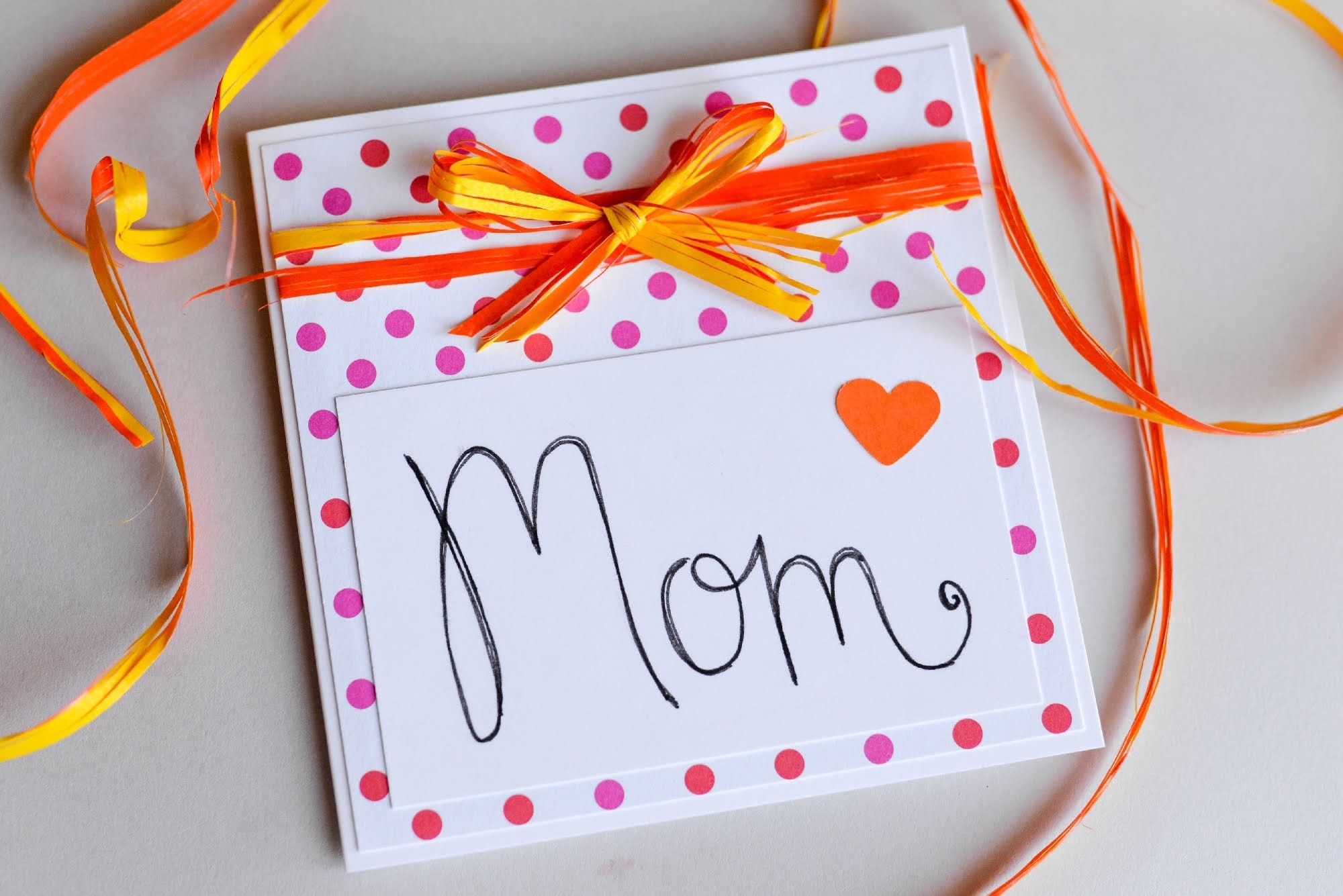 How to Make - Easy Greeting Card Mother's Day - Step by Step | Kartka Na Dzień Matki