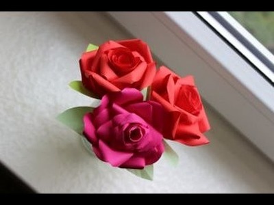 Bardzo prosta i realistyczna róża z papieru! #6