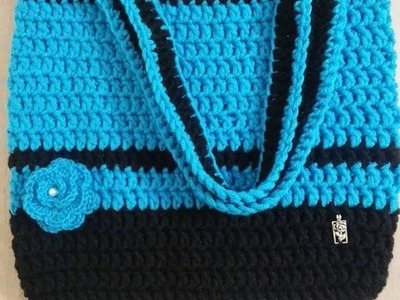 No 27# torba na zakupy na szydełku - shopping bag crochet