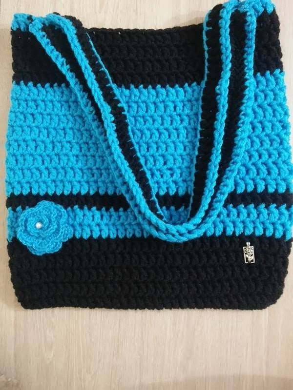 No 27# torba na zakupy na szydełku - shopping bag crochet