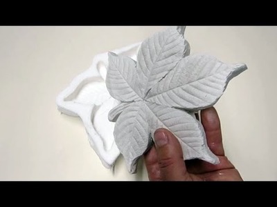 Liście  gipsowe   ( Plaster leaf casting )