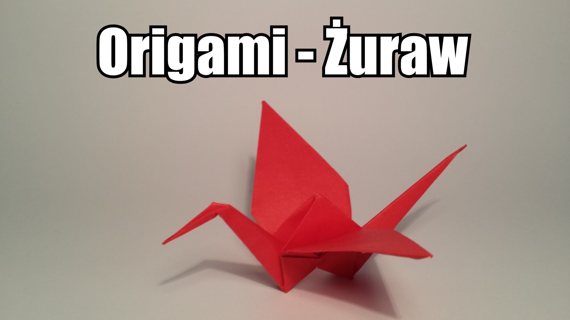 Origami - Żuraw