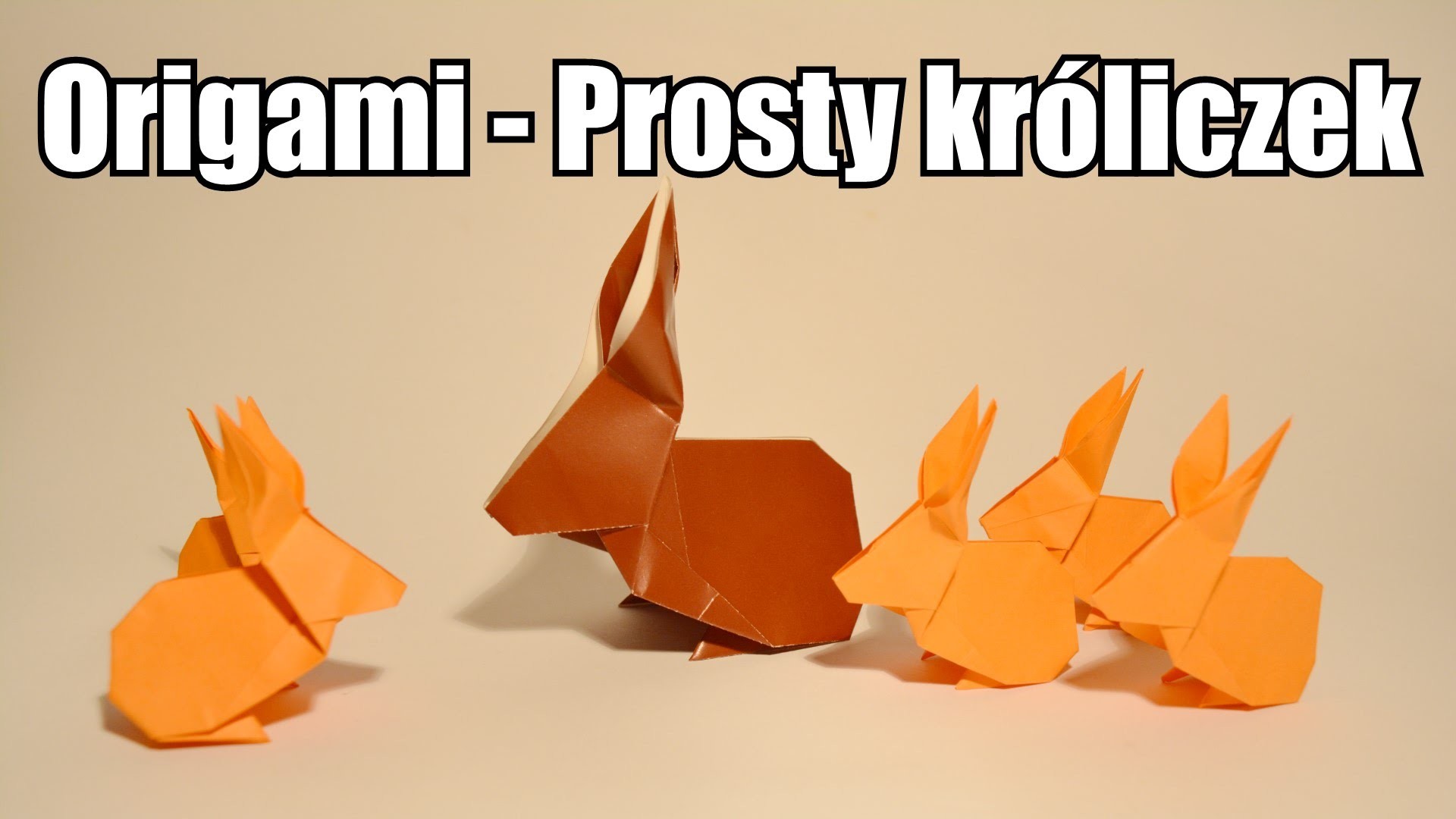 Origami - Prosty króliczek