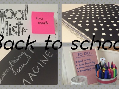 Back to school : DIY - organizcja. przybory szkolne