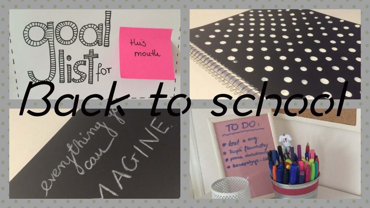Back to school : DIY - organizcja. przybory szkolne