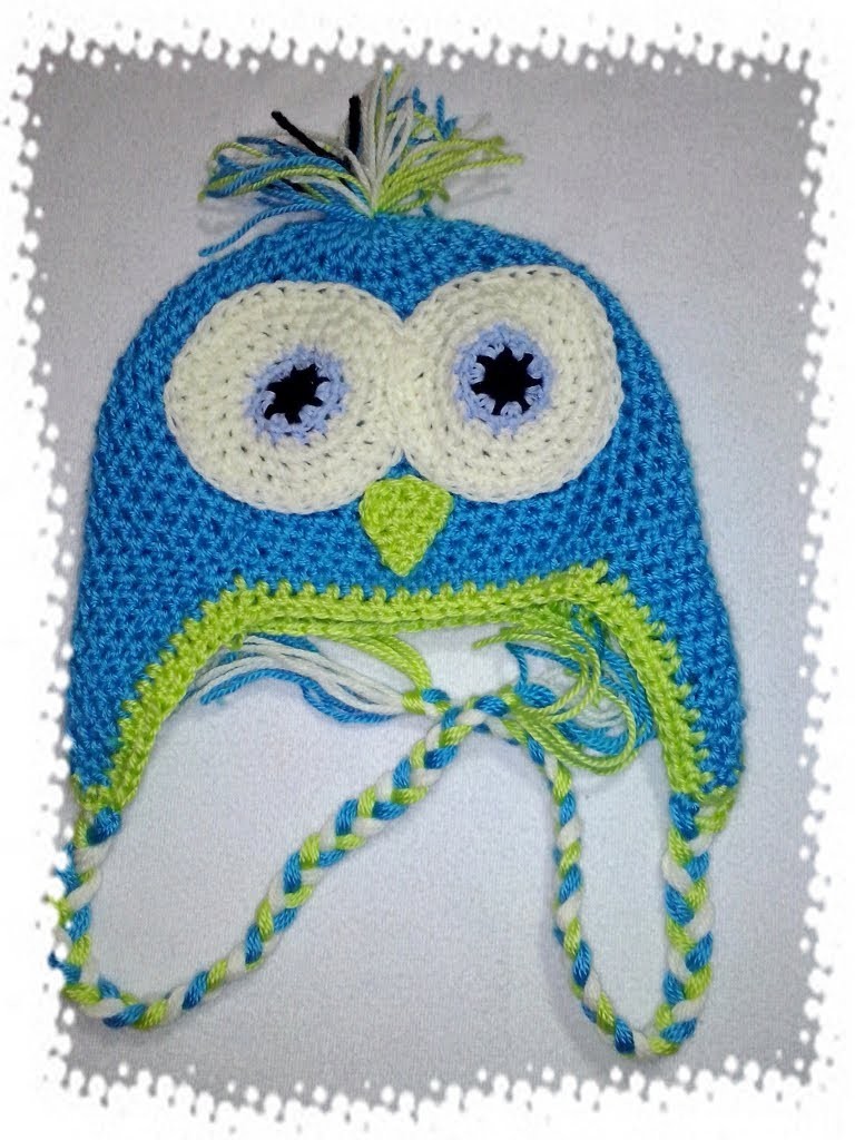 Czapka sowa. owl crochet