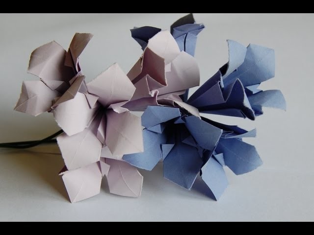 Origami gentian flower (kwiat goryczki origami)