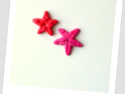 DIY starfish polymer clay.rozgwiazda z modeliny