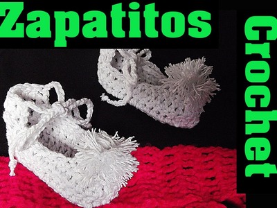 Zapatitos a Crochet - Pompom - ♥ Pettiblu ♥