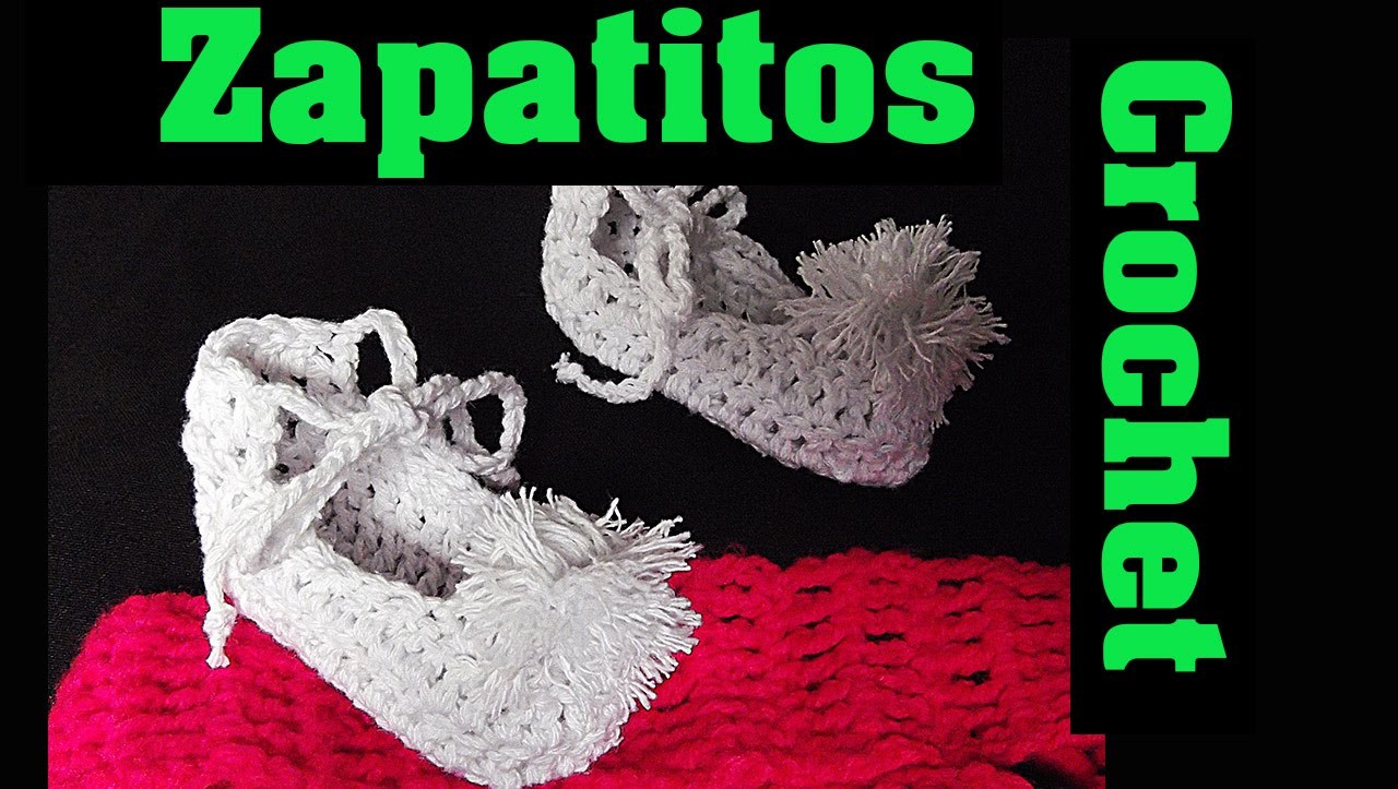 Zapatitos a Crochet - Pompom - ♥ Pettiblu ♥