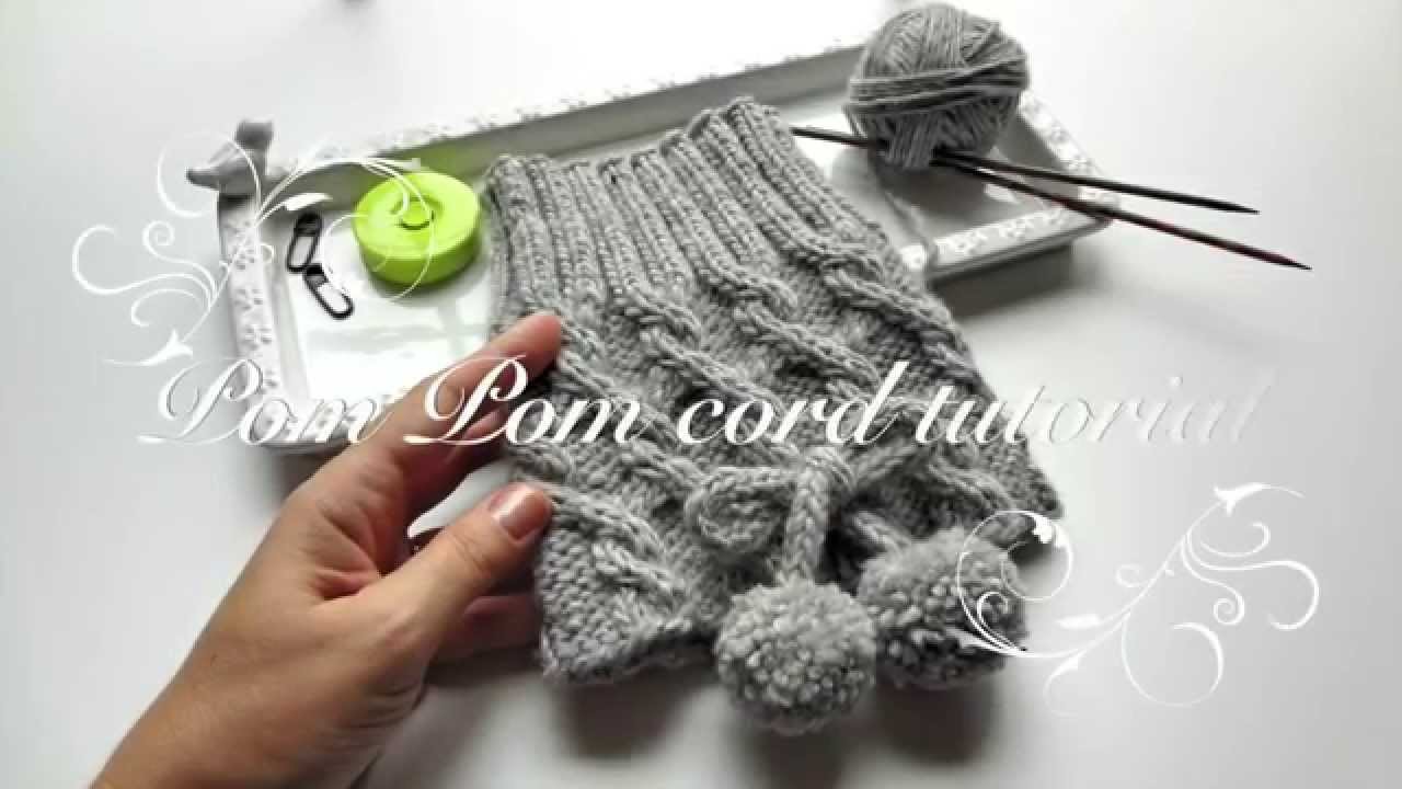 Pom Pom cord tutorial