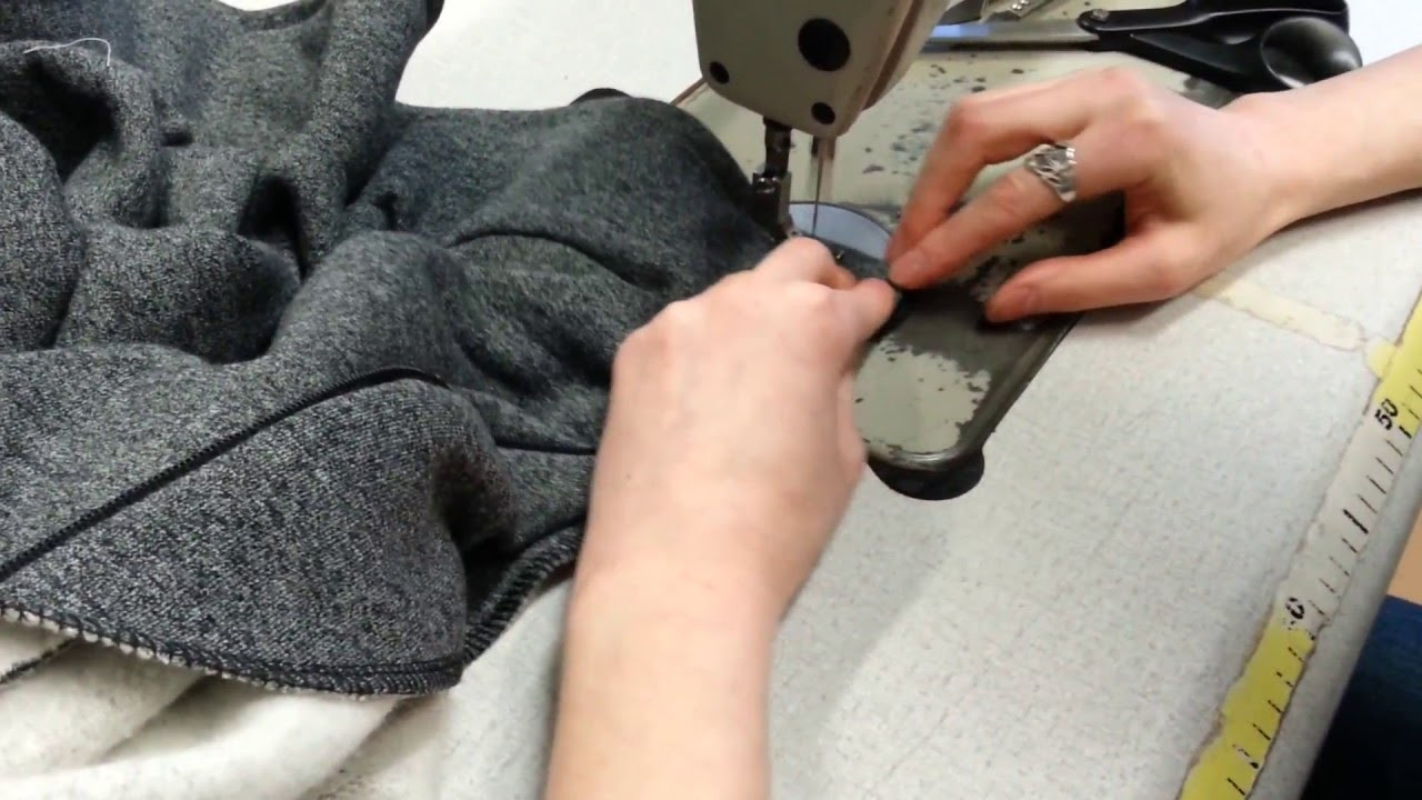 Kurs szycia - wszycie ekspresu do bluzy z dzianiny DIY sewing course zipper for sweatshirts