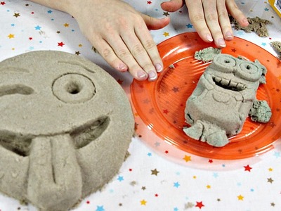 DIY: Spin Master - Kinetic Sand. Piasek Kinetyczny - Emoticons & Minions. Emotikony i Minionki