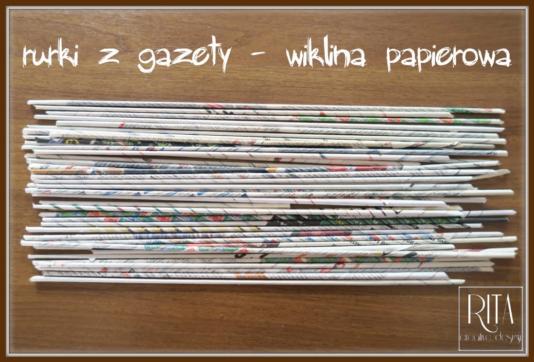 JAK ZROBIĆ RURKI Z GAZETY | wiklina papierowa| Πώς να φτιάξετε καλαμάκια από εφημερίδα