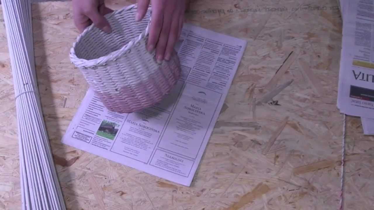 Papierowa wiklina - jakiego papieru używać do wyplatania