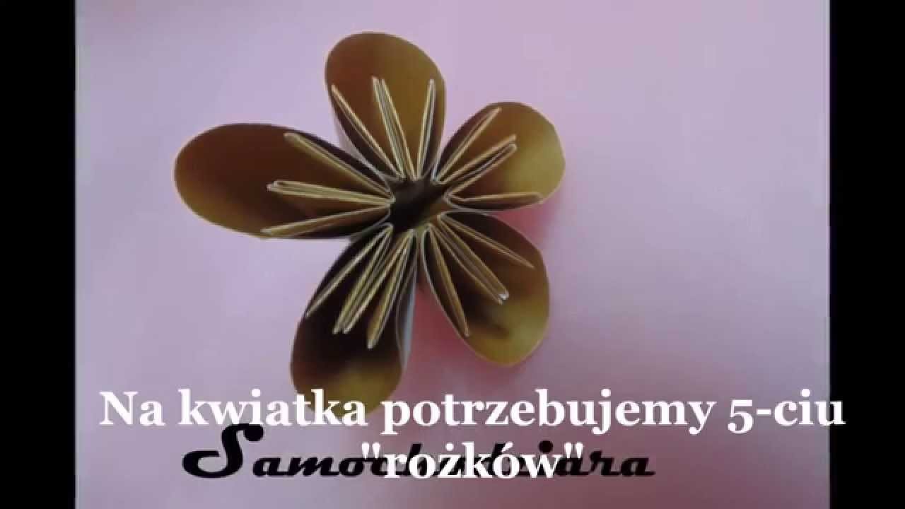 Jak zrobić kwiatka do bombki 3D z papieru.Christmas Ball. samochodziara.blogspot.com