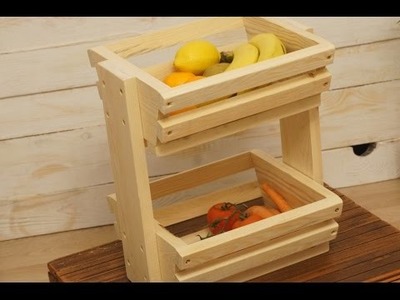 DIY Fruit.Veggie Storage Rack  - Koszyk na owoce i warzywa