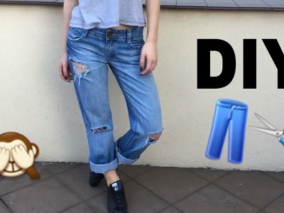 DIY: RIPPED JEANS