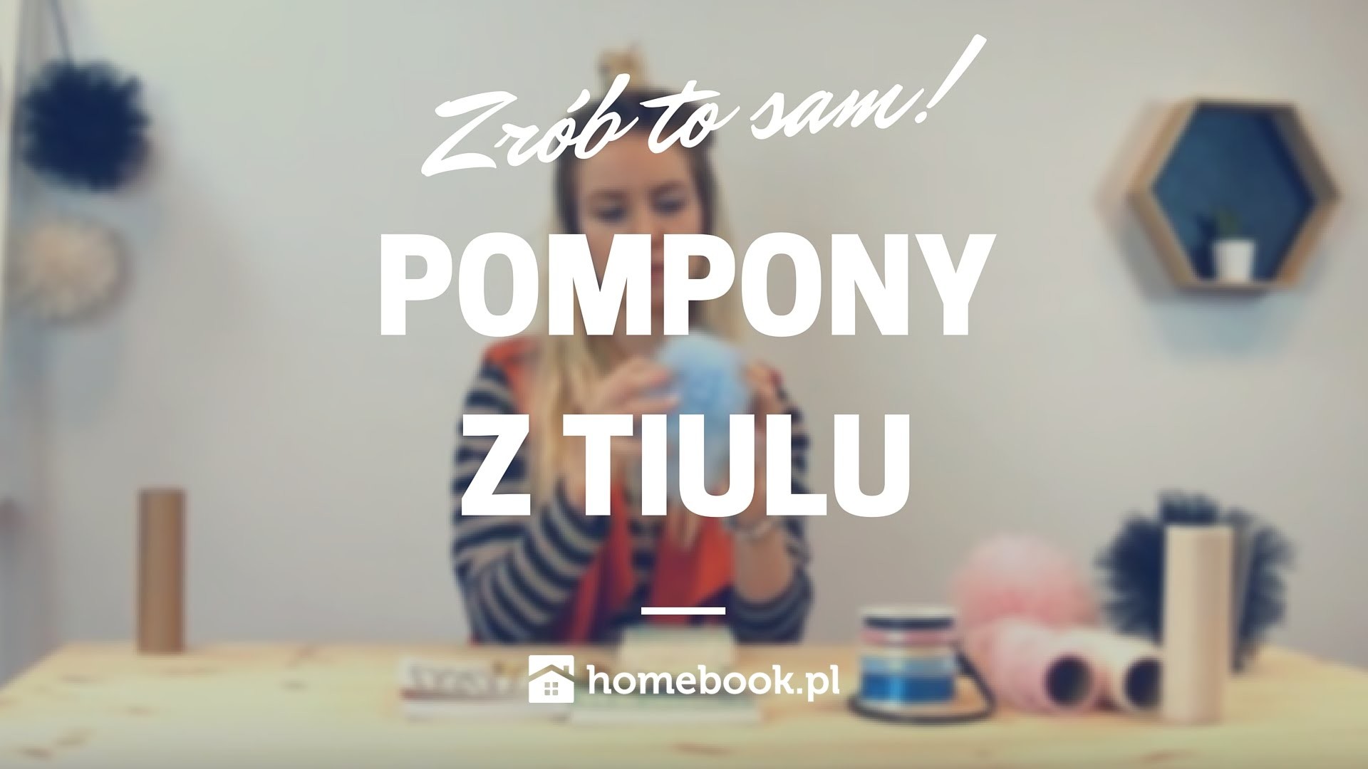 Jak zrobić pompony z tiulu? #DIY #POMPONY #TIULOWE