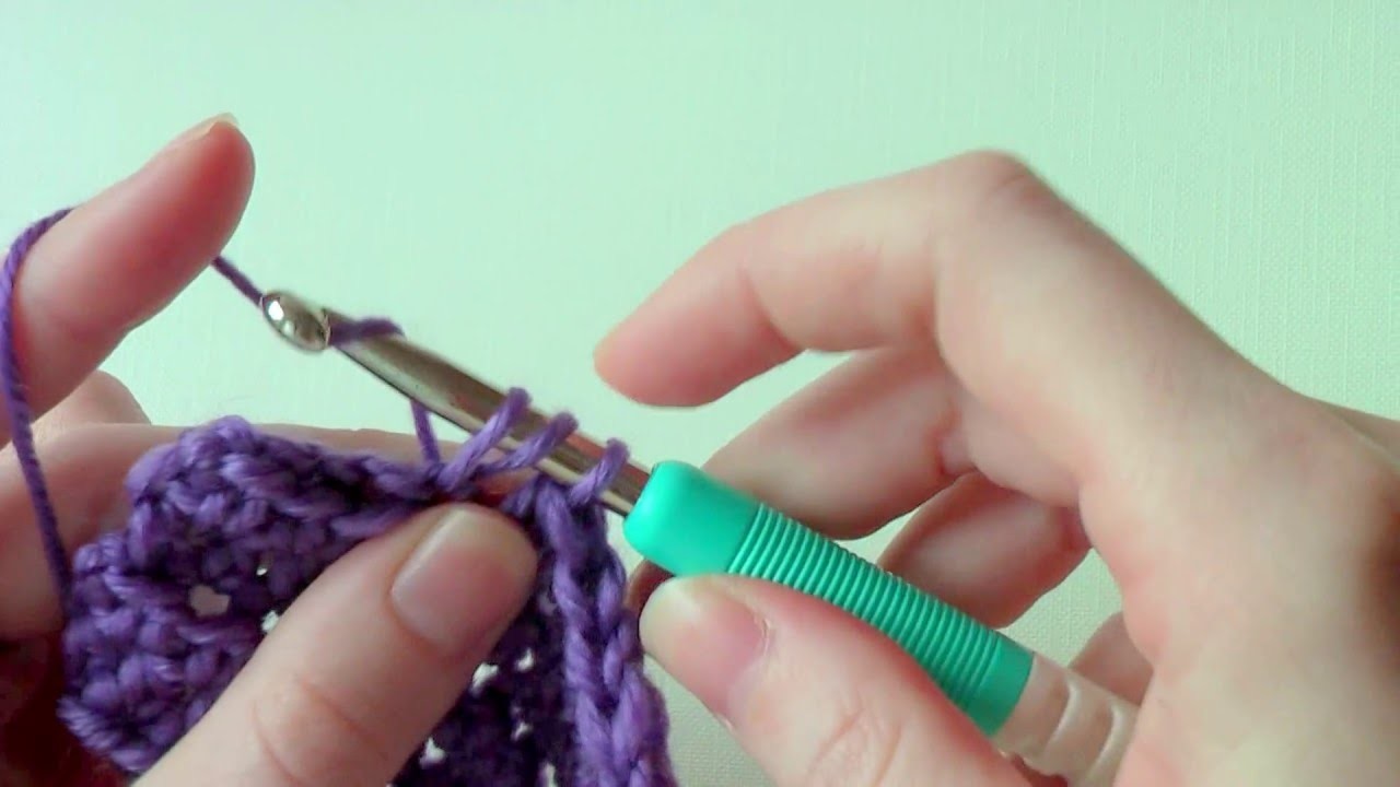Nauka szydełkowania - półsłupek nawijany (half double crochet)