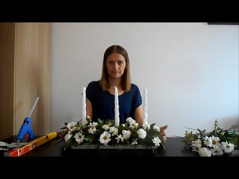 "Proste jak Kwiaty" odc.2 Dekoracja stołu DIY, kompozycja ze świecą, komunia, święta