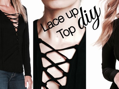 DIY - Lace up Top | WiktoriasChannel