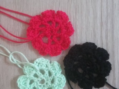 No 29# kwiatek do bolerka na szydełku - flower crochet