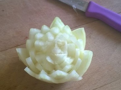 Jak zrobić kwiat z cebuli - How to make a flower with onions
