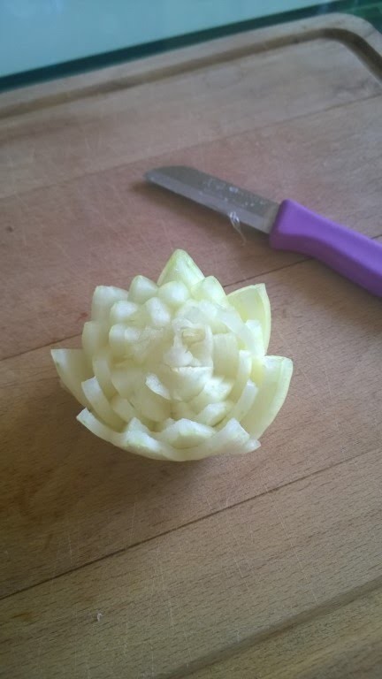 Jak zrobić kwiat z cebuli - How to make a flower with onions