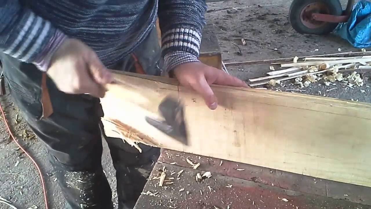 How to Repair Wooden Boat - Ciosanie ręczne połączenia uciosowego