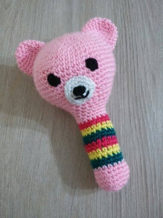 No 33# grzechotka dla dziecka na szydełku - crochet maracas amigurumi for baby