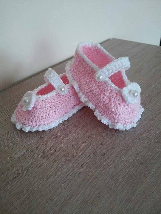 No 40# Buciki na szydełku 3-6 miesięcy - Baby shoes crochet - 3-6 months PART 2-2