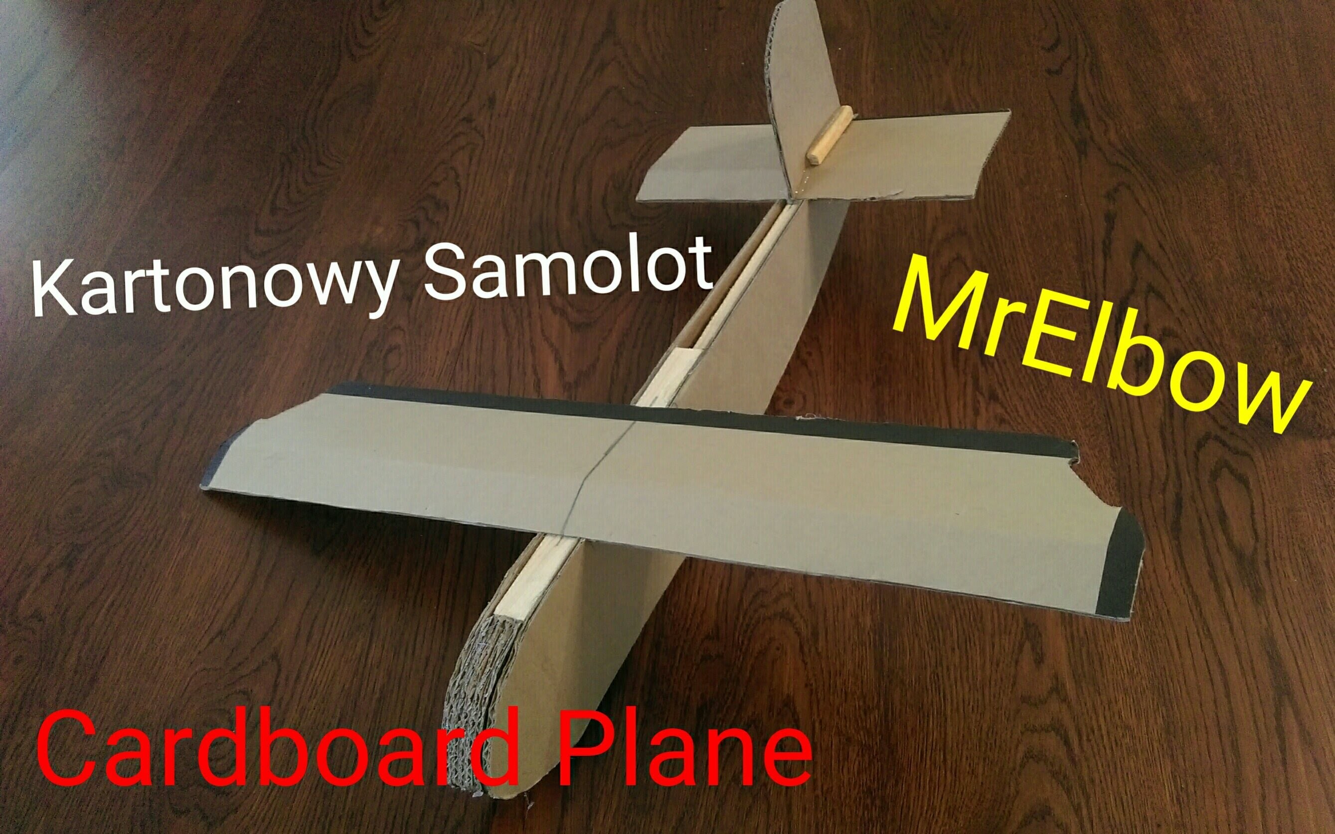 How to make cardboard plane. Jak zrobić kartonowy samolot !HD!DIY! Tutorial. _)MrElbow(_