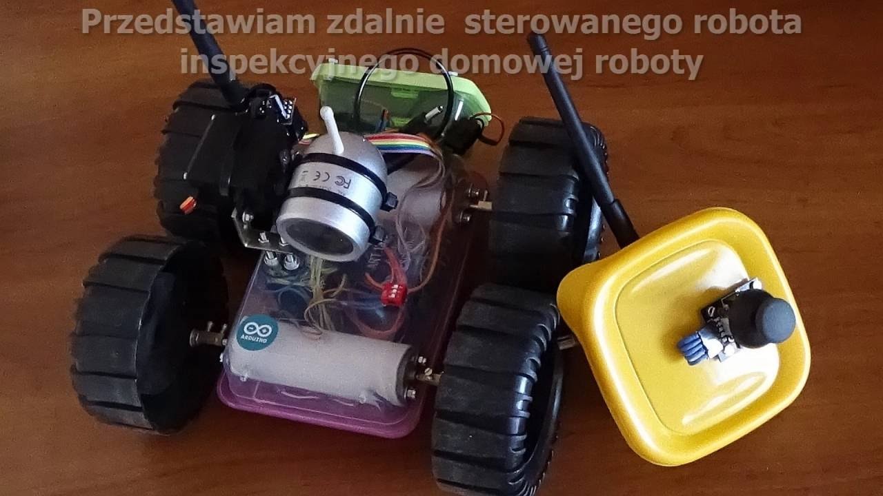 NRF24l01 DIY RC robot inspekcyjny. homemade robot with camera