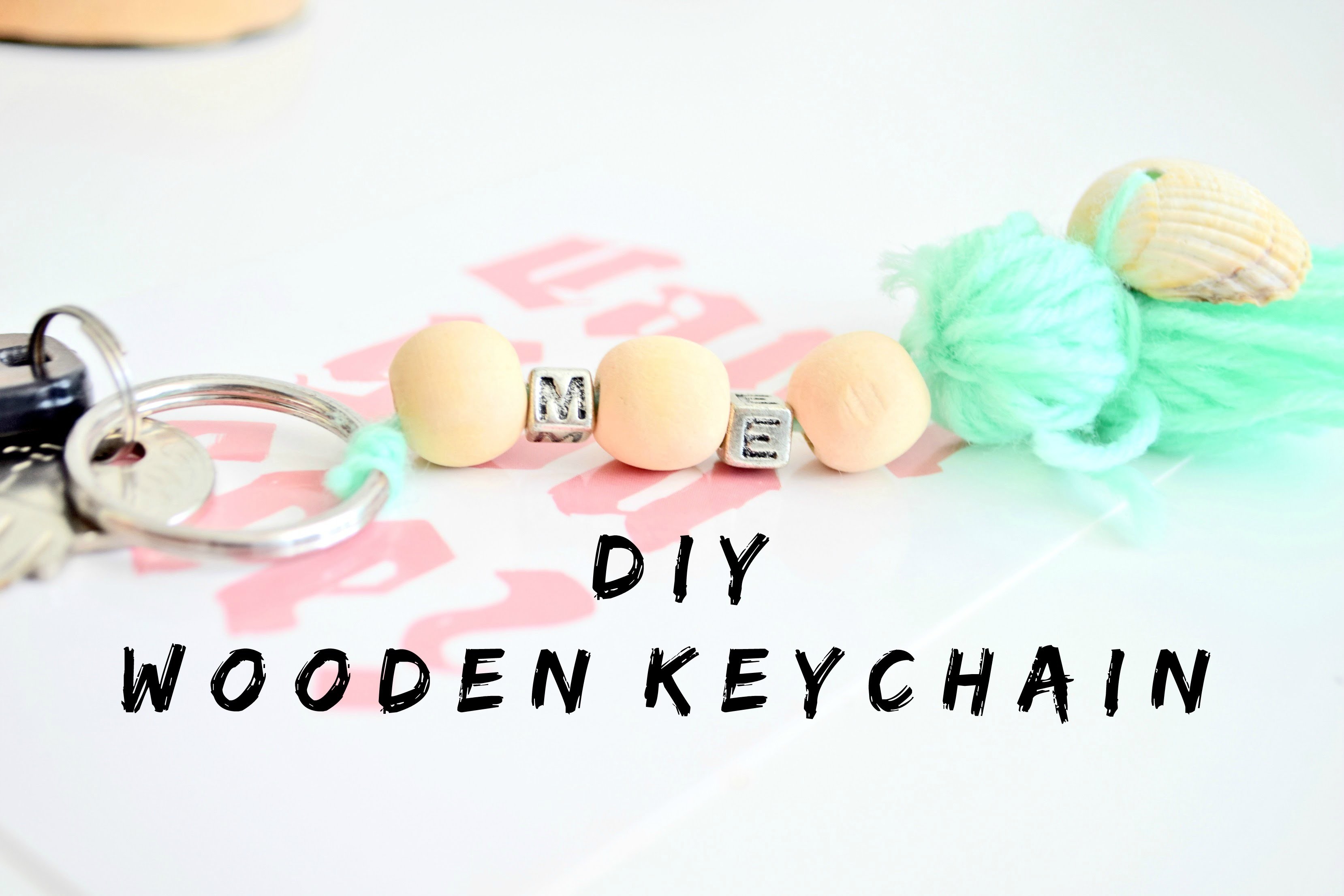 Breloczek DIY | Wooden Keychain DIY | Cleo-inspire