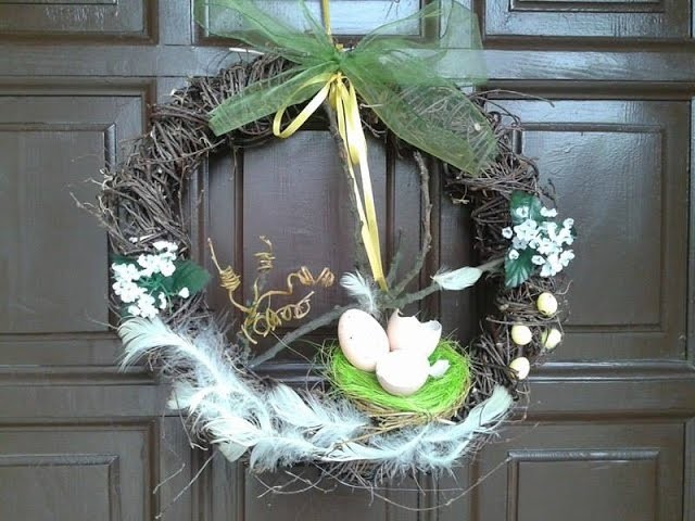 DIY zajączek Wielkanocny , jak zrobić wianek na drzwi,wiosenne dekoracje ,Easter rabbit
